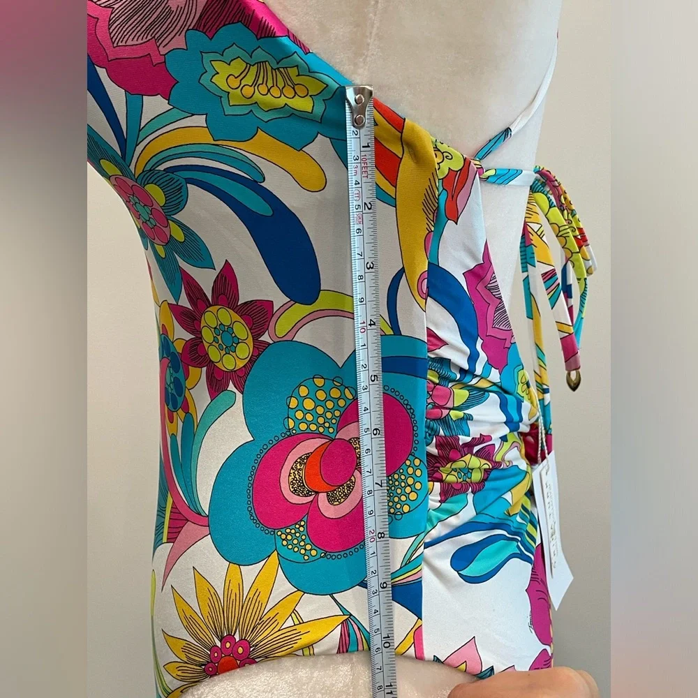 NWT Trina Turk Fontaine Twist Back Convertible One Piece Swimsuit - Picture 11 of 16